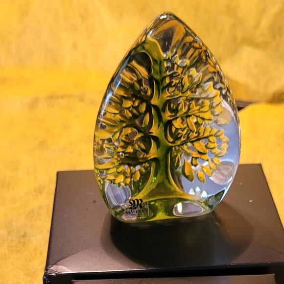 Life Tree Crystal Sculpture by Mats Jonasson, Maleras, Sweden - Picture 4 of 11